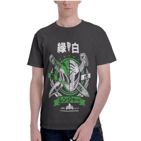 Gildan Green Power Ranger Vintage inspired Short Sleeve Tee - Picture 1 of 7